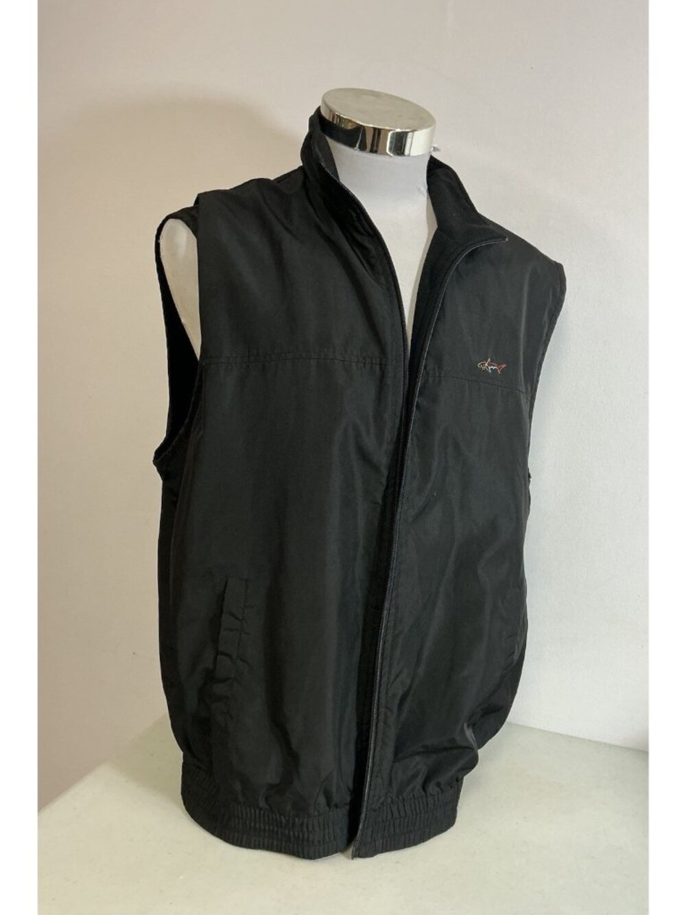 Greg Norman Black Zip Up Vest Golf Men’s Large